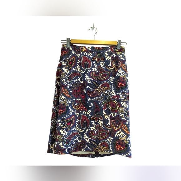 70's True Vintage Paisley Pencil Skirt Koret Piccolo Canadian Union Made (ILGWU) - Picture 4 of 16